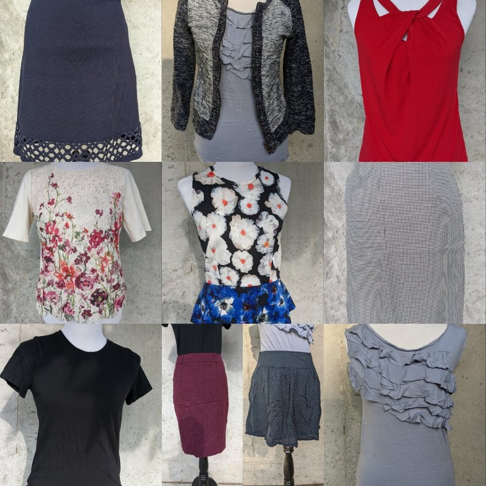 Lot of 10 ANN TAYLOR, GAP, J.CREW, SUNDAY IN BROOKLYN, PHILOSOPHY, Size Small 4